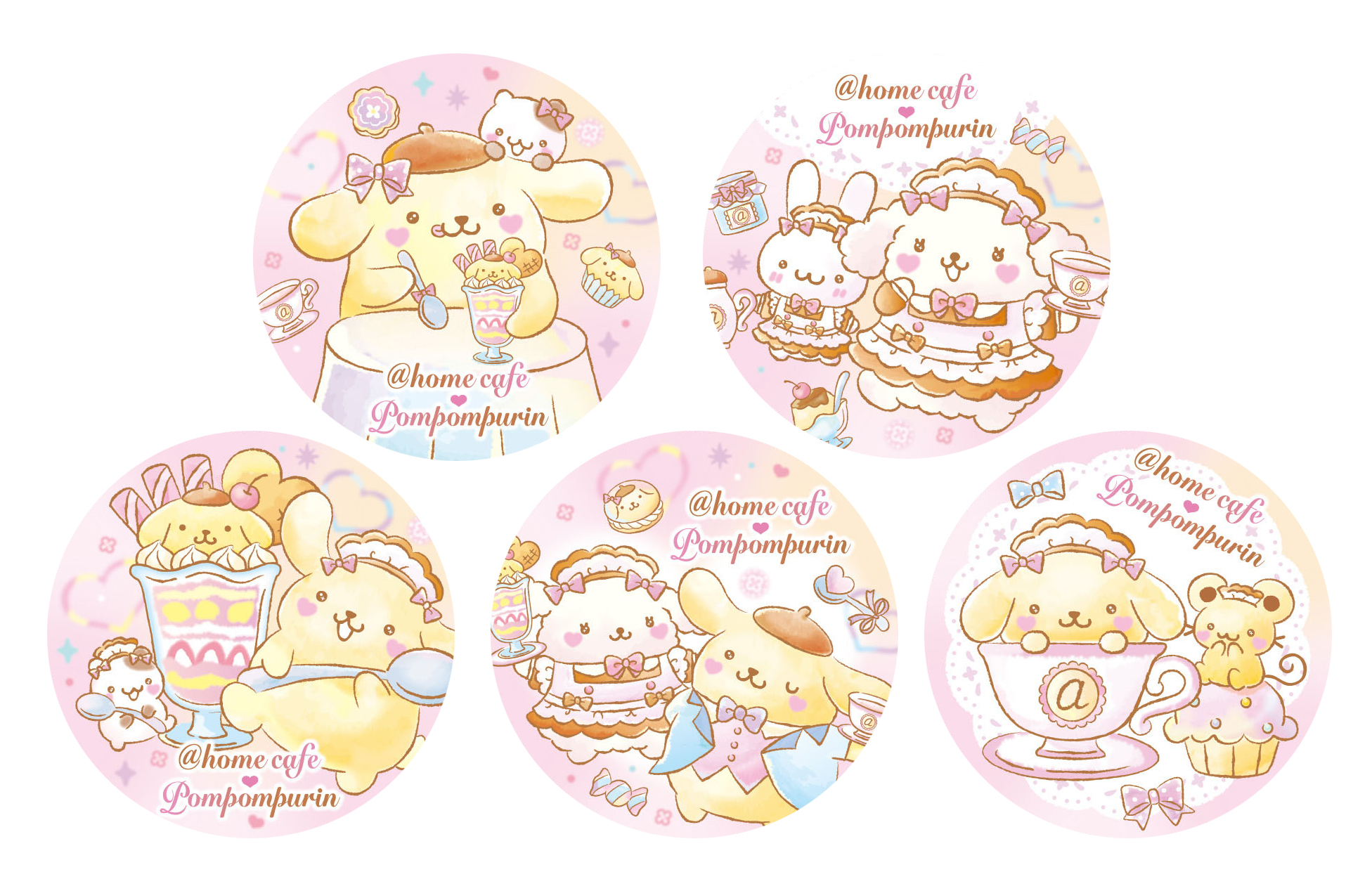 あっとほぉーむカフェ　グッズ各種 ポムポムプリンコラボグッズ新商品＆あっとせぶんてぃーん